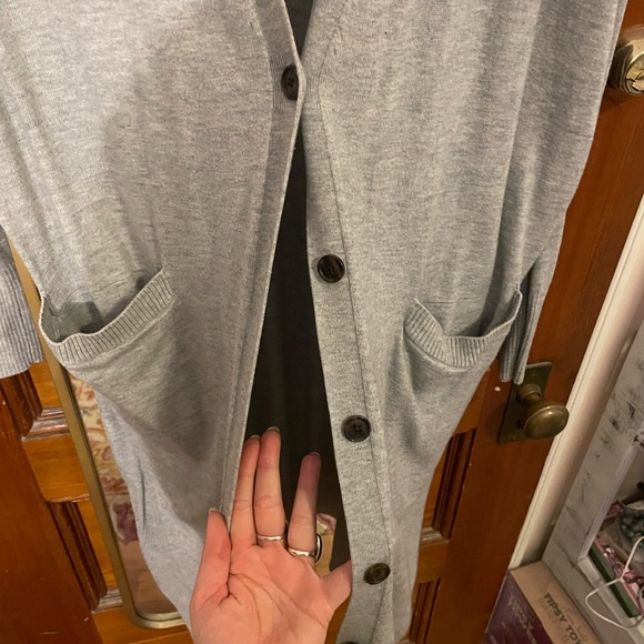 Gap Long Gray Sweater XL - Picture 2 of 6